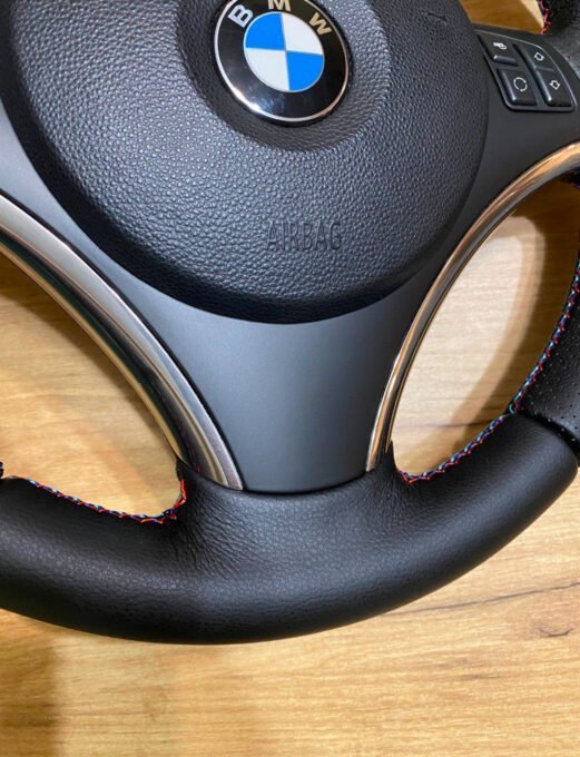 BMW E90 E91 E92 E93 E82 E87 E88 sport steering wheel. - view 6