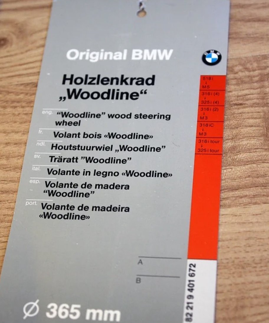 BMW E30 Nardi Woodline steering wheel - view 4