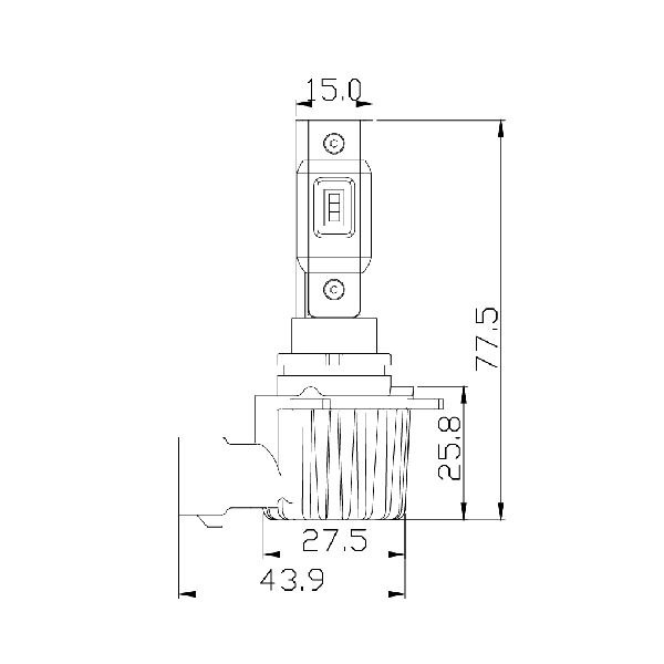 2006 Nissan Maxima Headlight Bulb  - High Beam ARC Lighting