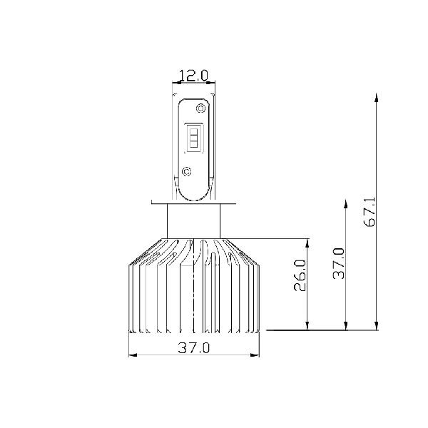 2007 Kia Amanti Fog Light Bulb  - Front ARC Lighting
