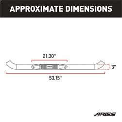 2008 GMC Sierra 1500 Step Nerf Bar 8 Cyl 6.0L ARIES - view 3