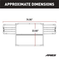2022 Toyota Tacoma Brush Guard ARIES - view 4