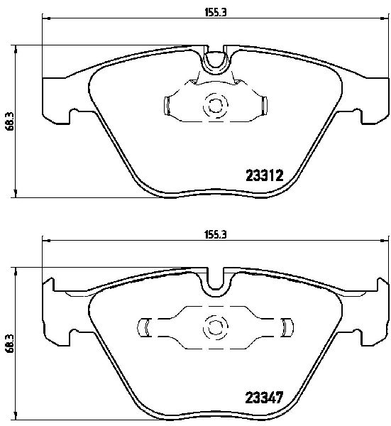2011 BMW 1 Series M Disc Brake Pad Set  - Front Brembo