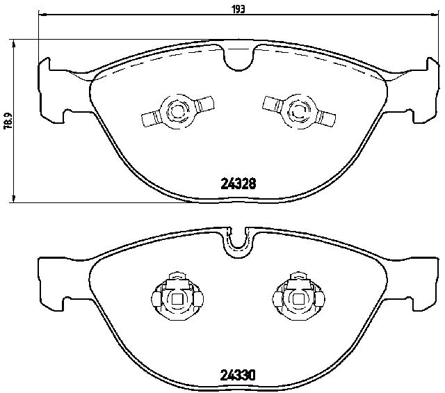 2010 BMW M5 Disc Brake Pad Set  - Front Brembo