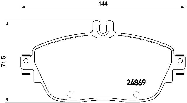 2014 Mercedes-Benz SLS AMG Disc Brake Pad Set  - Rear Brembo