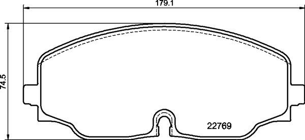 2022 Volkswagen Atlas Disc Brake Pad Set  - Front Brembo - view 2