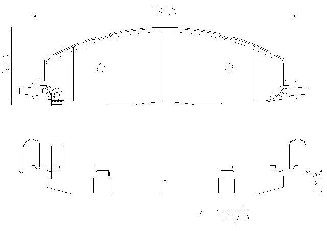 2012 Ram 2500 Disc Brake Pad Set  - Rear Brembo - view 2