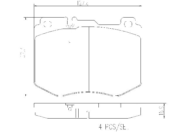 2017 Mercedes-Benz C350e Disc Brake Pad Set  - Front Brembo