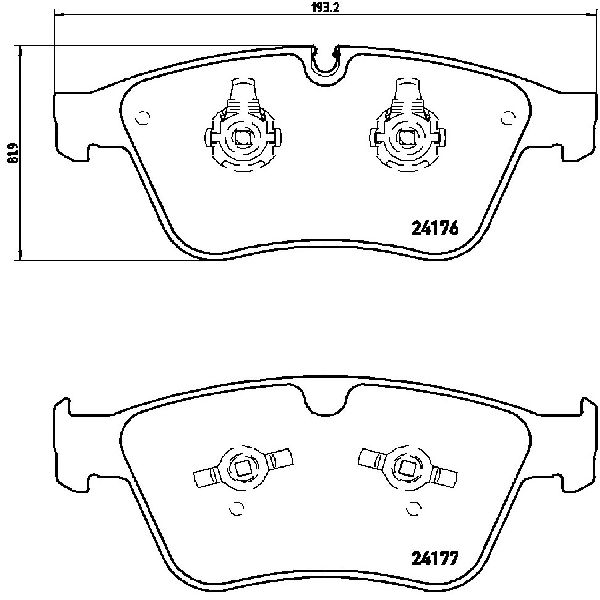 2007 Mercedes-Benz R63 AMG Disc Brake Pad Set  - Front Brembo - view 3