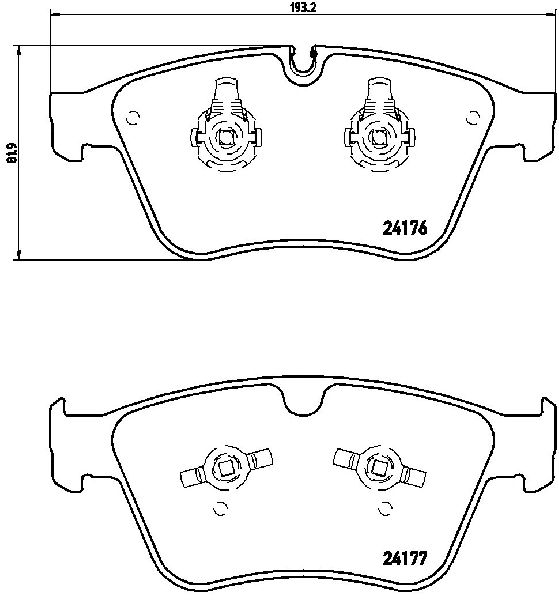 2007 Mercedes-Benz R63 AMG Disc Brake Pad Set  - Front Brembo