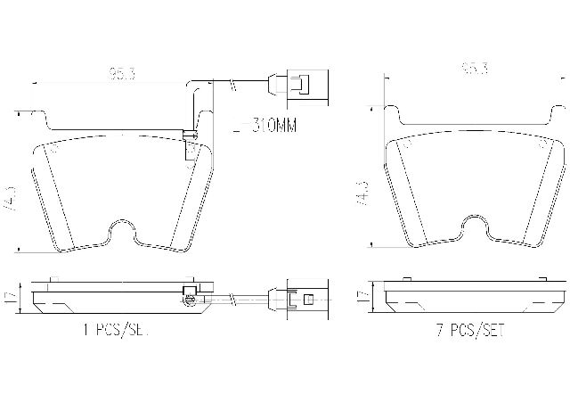 2020 Audi TT RS Quattro Disc Brake Pad Set  - Front Brembo