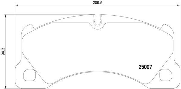 2022 Audi RS e-tron GT Disc Brake Pad Set  - Front Brembo
