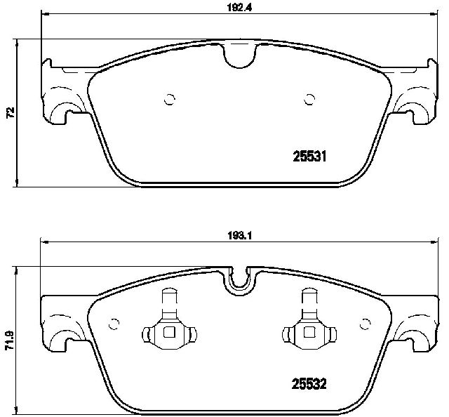 2016 Mercedes-Benz GL550 Disc Brake Pad Set  - Front Brembo