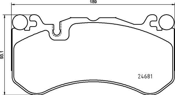 2010 Mercedes-Benz CLS63 AMG Disc Brake Pad Set  - Front Brembo