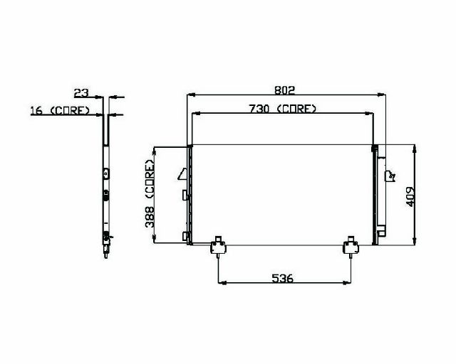 2002 Toyota RAV4 A/C Condenser Denso - view 2