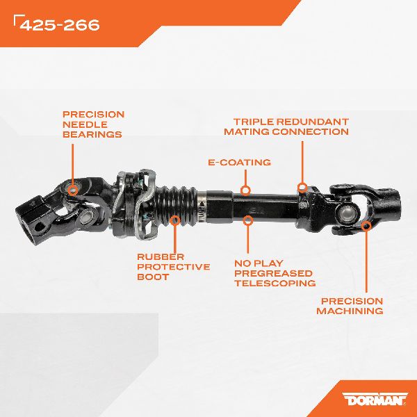 2009 Mitsubishi Raider Steering Shaft  - Lower Intermediate Dorman - view 9
