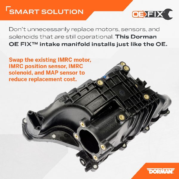 2018 Ram 1500 Engine Intake Manifold  - Upper 6 Cyl 3.0L Dorman - view 3